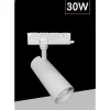 FARETTO LED 30 W BINARIO TRACK TRIFASE FARO LUCE 4000K IP20 NERO BIANCO PT4-30W