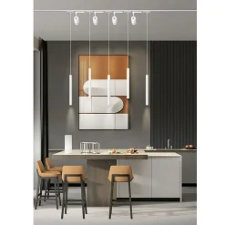 FARETTO LED A SOSPENSIONE 3 W CILINDRO PER BINARIO TRACK MONOFASE LAMPADA LP-80