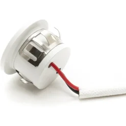 FARETTO LED AD INCASSO 1 WATT BIANCO PUNTO LUCE SEGNAPASSI LUCE VERDE CON DRIVER