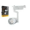FARETTO LED BINARIO BIANCO LAMPADA PISTA 30W LUCE CALDA FREDDA NATURALE F-30W8A