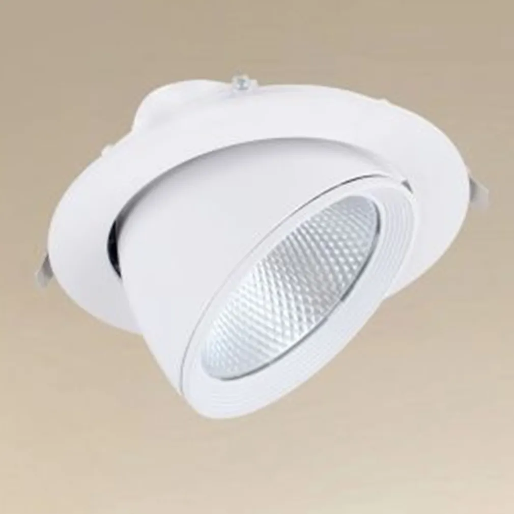 FARETTO LED DA INCASSO 40W 4400LM BIANCO ORIENTABILE LUCE 3000K-6500K IP20 00779