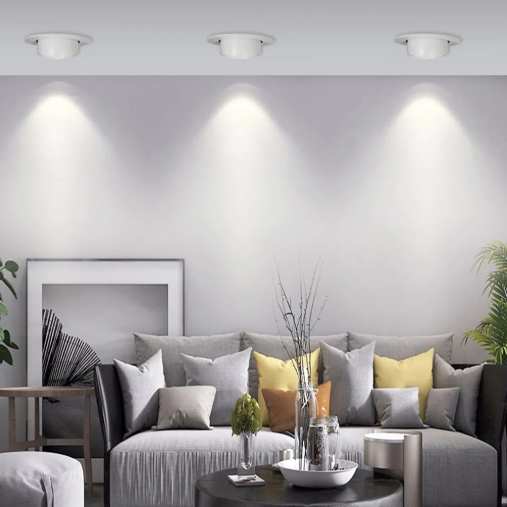 FARETTO LED DA INCASSO 40W 4400LM BIANCO ORIENTABILE LUCE 3000K-6500K IP20 00779