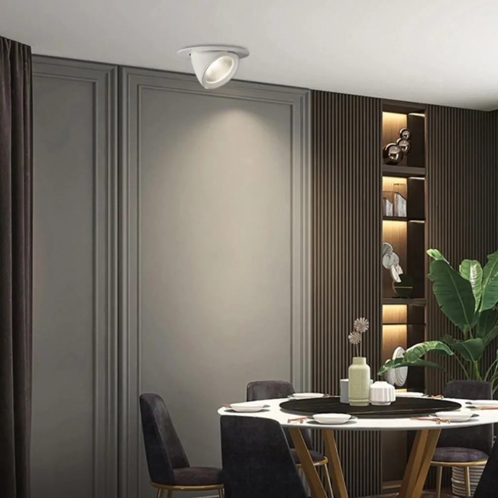 FARETTO LED DA INCASSO 40W 4400LM BIANCO ORIENTABILE LUCE 3000K-6500K IP20 00779