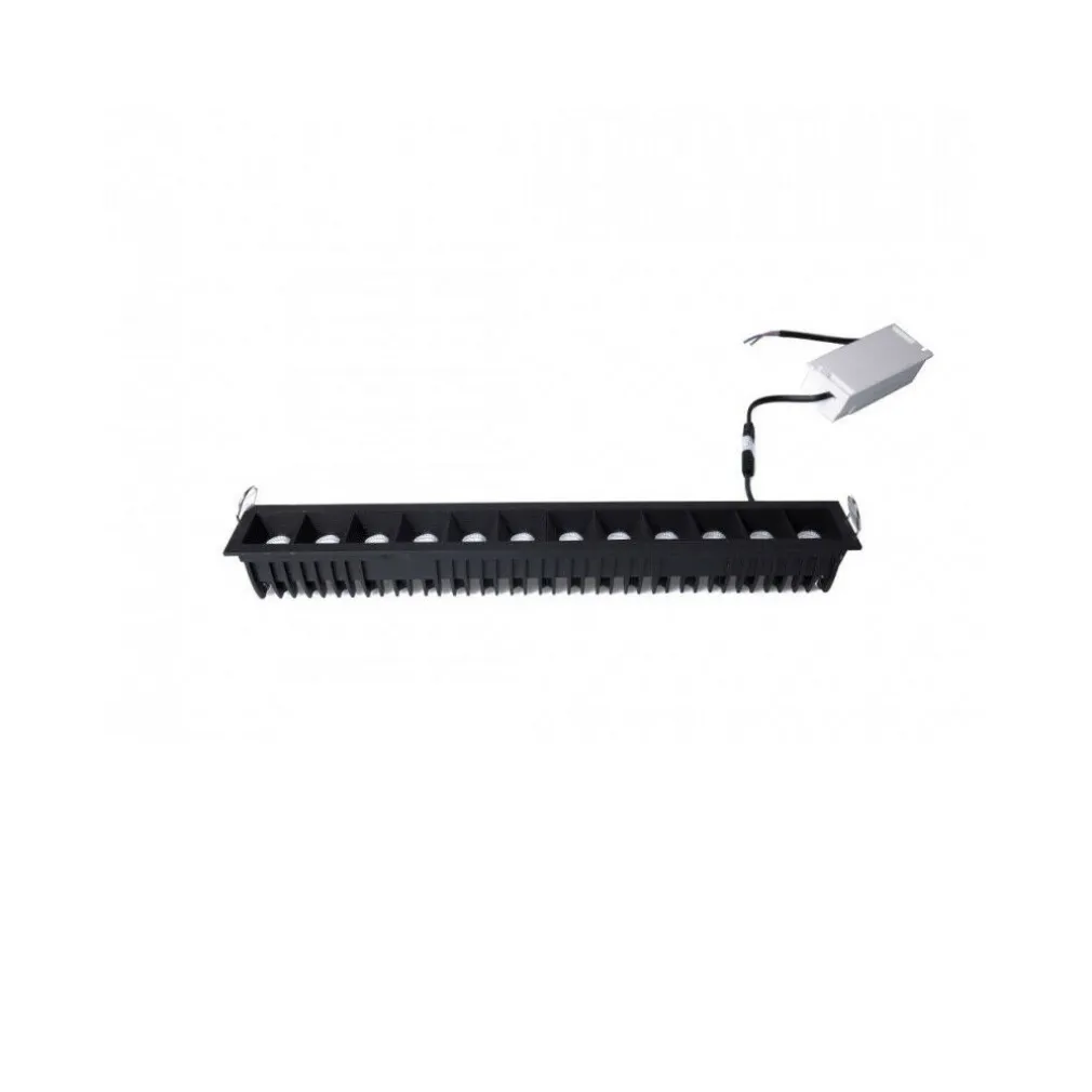 FARETTO LED INCASSO 24W SOFFITTO MODERNO NERO LUCE 6500K 4000K 3000K SPOT