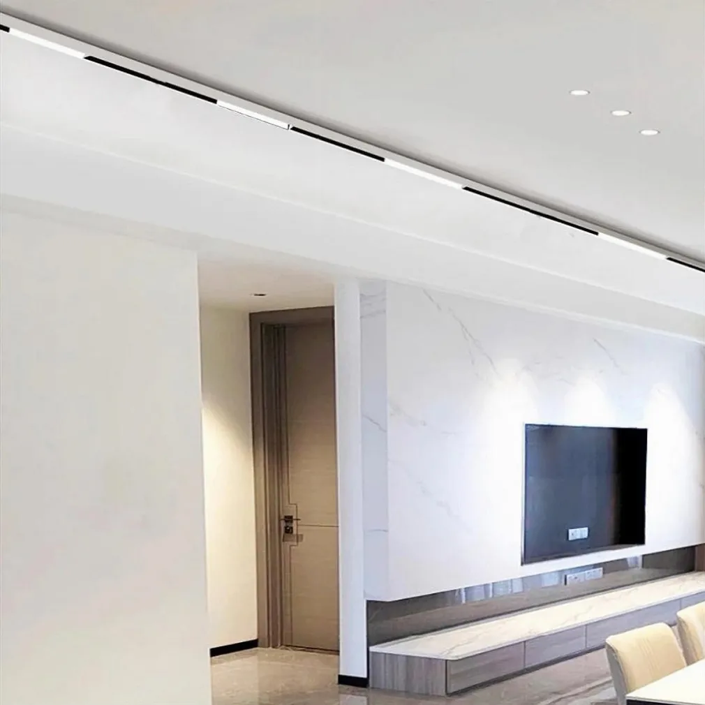 FARETTO LED LINEARE PER BINARIO TRACK MONOFASE 20 WATT ORIENTABILE CCT PST-57-3C