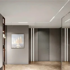 FARETTO LED LINEARE PER BINARIO TRACK MONOFASE 20 WATT ORIENTABILE CCT PST-57-3C