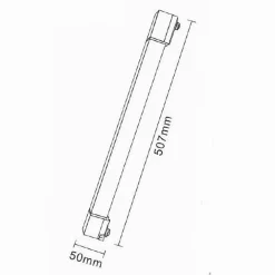FARETTO LED LINEARE PER BINARIO TRACK MONOFASE 20 WATT ORIENTABILE CCT PST-57-3C