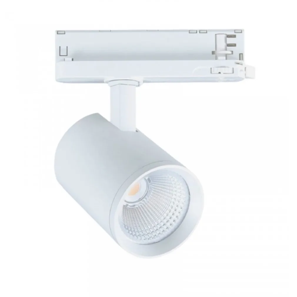FARETTO LED PER BINARIO TRIFASE 30W LAMPADA ORIENTABILE LUCE NATURALE CALDA IP20 GD19C20
