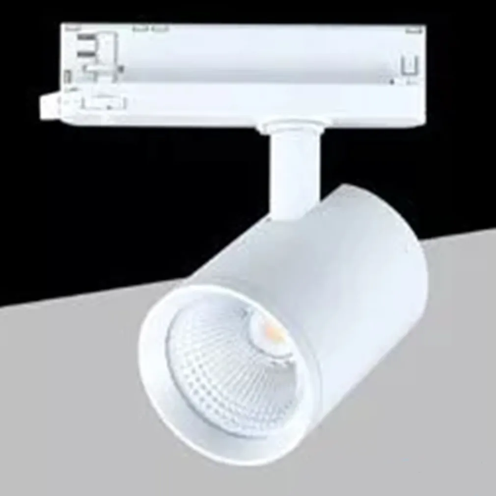 FARETTO LED PER BINARIO TRIFASE 30W LAMPADA ORIENTABILE LUCE NATURALE CALDA IP20 GD19C20
