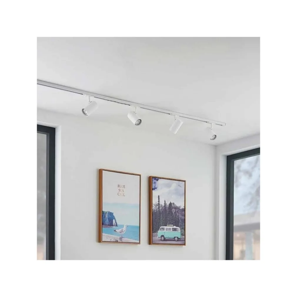 FARETTO LED PER BINARIO TRIFASE 30W LAMPADA ORIENTABILE LUCE NATURALE CALDA IP20 GD19C20