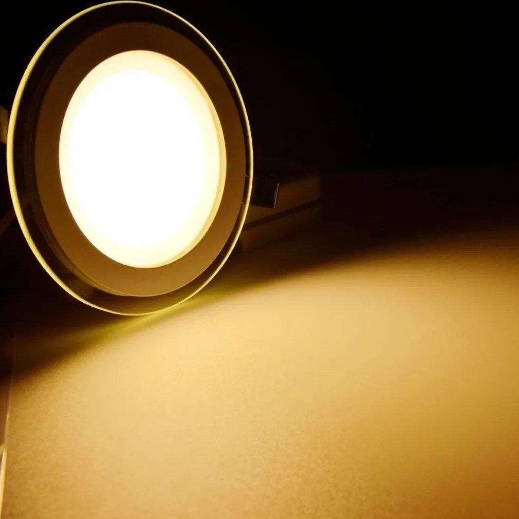 FARETTO LED TONDO DA INCASSO BIANCO IN VETRO TRASPARENTE DA 12W LUCE BIANCO