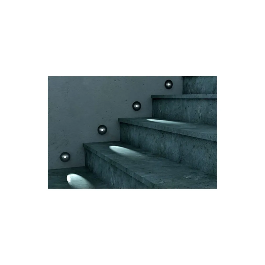 FARETTO LED 1W 220 Volt PUNTO LUCE ORIENTABILE SEGNAPASSO INCASSO CIELO STELLATO