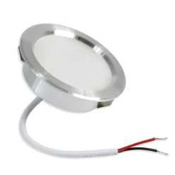 FARETTO LED 3W AD INCASSO ROTONDO LUCE CALDA FREDDA NATURALE OPACO BORDO ARGENTO