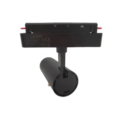 FARETTO LED 14W NERO MAGNETICO PER BINARIO MONOFASE 48V LUCE 3000K 4000K COB-14W