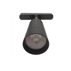 FARETTO LED 14W NERO MAGNETICO PER BINARIO MONOFASE 48V LUCE 3000K 4000K COB-14W