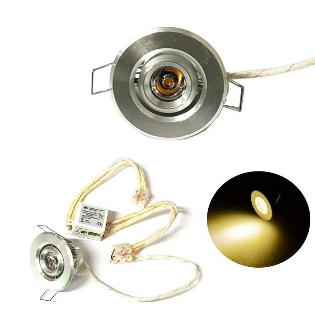 FARETTO LUCE CALDA A LED MINI 1 W SPOT ORIENTABILE ALETTE SEGNAPASSO CON DRIVER