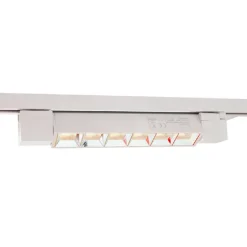 FARETTO ORIENTABILE BINARIO 12W 6 LED BIANCO NERO LUCE 6500K 4000K 3000K PST-27