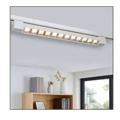 FARETTO ORIENTABILE BINARIO 12W 6 LED BIANCO NERO LUCE 6500K 4000K 3000K PST-27