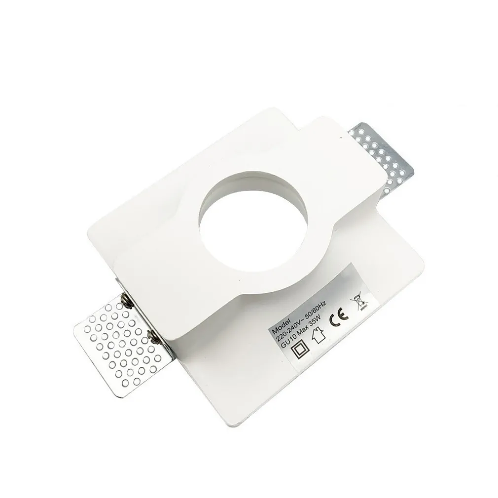 FARETTO SMART GESSO LED GU10 WIFI INCASSO QUADRATO SCOMPARSA RGB CCT ALEXA GOOGLE