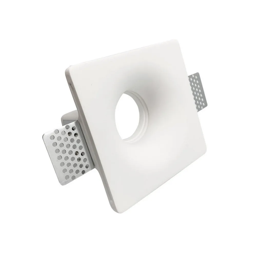 FARETTO SMART GESSO LED GU10 WIFI INCASSO QUADRATO SCOMPARSA RGB CCT ALEXA GOOGLE