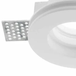 FARETTO SMART GESSO TONDO LED GU10 WIFI LUCE INCASSO RGB CCT ALEXA GOOGLE 125MM