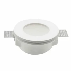 FARETTO SMART GESSO TONDO LED GU10 WIFI LUCE INCASSO RGB CCT ALEXA GOOGLE 125MM