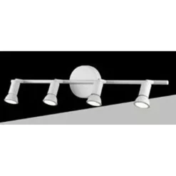 FARETTO SPOT LED ORIENTABILE DA SOFFITTO C72-B4 4XGU10 MAX.10W IP20 BIANCO DESIGN MODERNO
