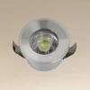 FARETTO 1W LED INCASSO A SOFFITTO IP20 ARGENTO MINI SPOT SEGNAPASSI LUCE CALDA 00267