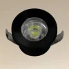 FARETTO 1W LED INCASSO A SOFFITTO IP20 NERO MINI SPOT SEGNAPASSI LUCE FREDDA 00281