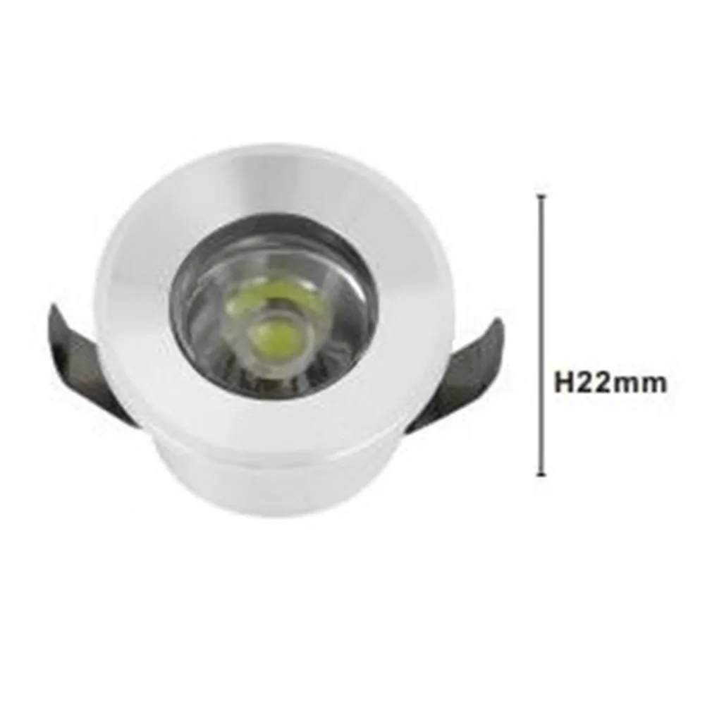 FARETTO 1W LED INCASSO A SOFFITTO IP20 BIANCO MINI SPOT SEGNAPASSI LUCE FREDDA 00205