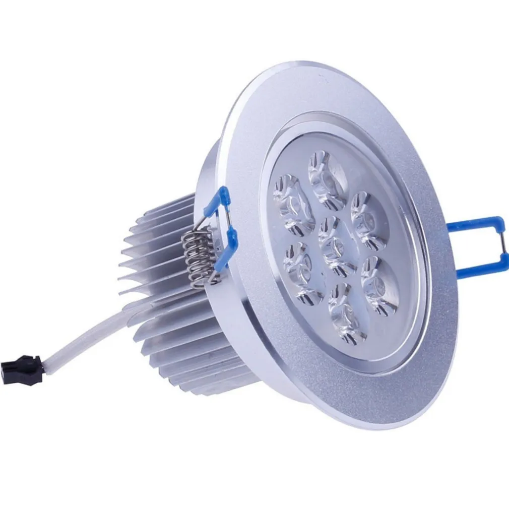 FARO FARETTO A LED 7W DA INCASSO A MOLLA CON ALETTE CALDA FREDDA DRIVER INCLUSO