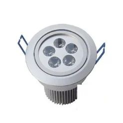 FARO FARETTO LED BASCULANTE DA INCASSO 5W A MOLLA CON ALETTE LUCE FREDDA CALDA