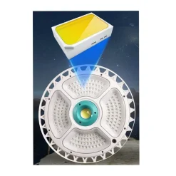 FARO LED PANNELLO SOLARE PLAFONIERA LAMPADA 200W A SOSPENSIONE 156LED LAMPADARIO