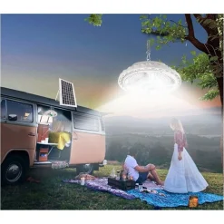 FARO LED PANNELLO SOLARE PLAFONIERA LAMPADA 200W A SOSPENSIONE 156LED LAMPADARIO