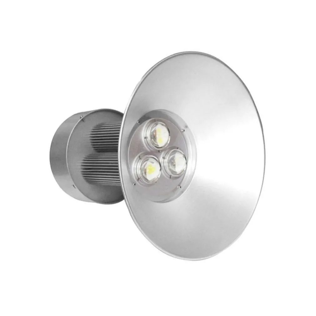 FARO PROIETTORE FARETTO CON CAMPANA INDUSTRIALE A LED 150WATT LUCE BIANCO FREDDO