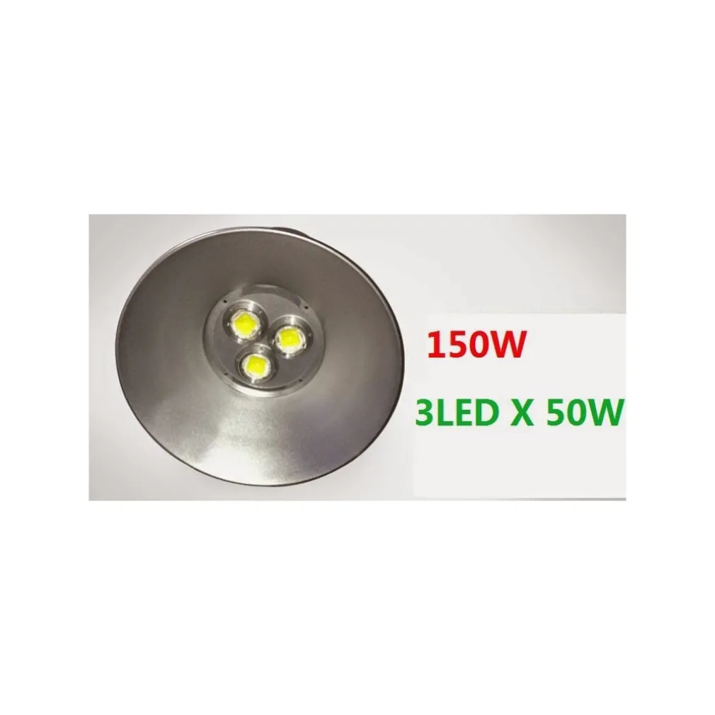 FARO PROIETTORE FARETTO CON CAMPANA INDUSTRIALE A LED 150WATT LUCE BIANCO FREDDO