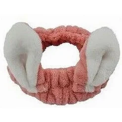 FASCIA CAPELLI DOCCIA SHAMPOO ASCIUGAMANO SPUGNA FIOCCO ORECCHIE CONIGLIO 69505