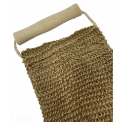 FASCIA LAVA SCHIENA ESFOLIANTE IN POLIESTERE CON MANICI IN CANAPA 11X50CM 69582