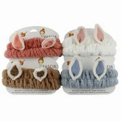 FASCIA PER CAPELLI DOCCIA SHAMPOO TRUCCO IN SPUGNA CON ORECCHIE ANIMALETTO 59688
