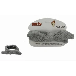 FASCIA PER CAPELLI DOCCIA SHAMPOO TRUCCO IN SPUGNA CON FIOCCO ANNODATO 69603