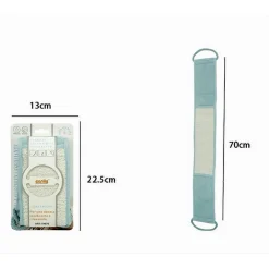 FASCIA SPUGNA LAVASCHIENA ESFOLIANTE BAGNO DOCCIA STRISCIA LAVA SCHIENA AZZURRO 79670
