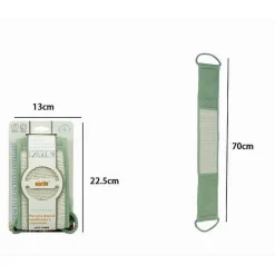 FASCIA SPUGNA LAVASCHIENA ESFOLIANTE BAGNO DOCCIA STRISCIA LAVA SCHIENA VERDE 79668