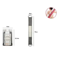 FASCIA STRISCIA SPUGNA LAVASCHIENA ESFOLIANTE BAGNO DOCCIA LAVARE SCHIENA 79671