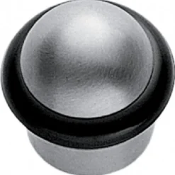 FERMA PORTA TONDO POMELLO IN ACCIAIO GOMMA BLOCCA PORTE ANTISCIVOLO ANTIGRAFFIO