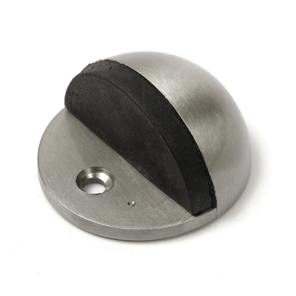 FERMAPORTA FERMA PORTA SEMI CIRCOLARE IN METALLO CON GOMMA ANTIGRAFFIO