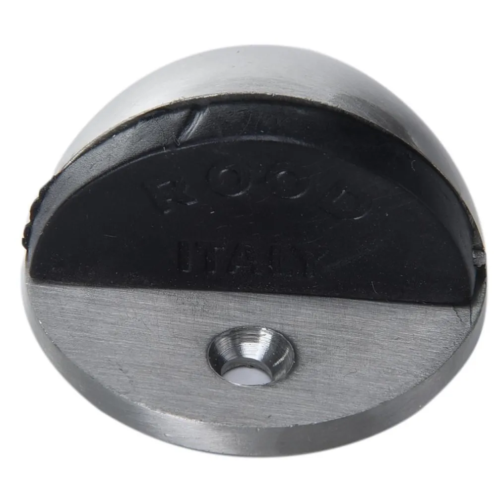 FERMAPORTA FERMA PORTA SEMI CIRCOLARE IN METALLO CON GOMMA ANTIGRAFFIO