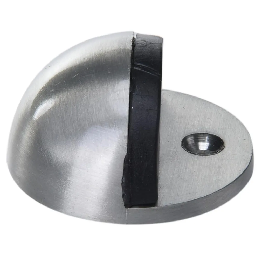 FERMAPORTA FERMA PORTA SEMI CIRCOLARE IN METALLO CON GOMMA ANTIGRAFFIO