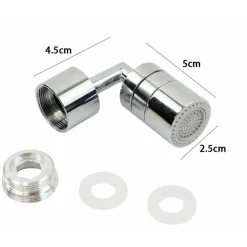 FILTRO ANTI SCHIZZO UNIVERSALE PER RUBINETTO BAGNO IN OTTONE CROMATO LUCIDO 52998