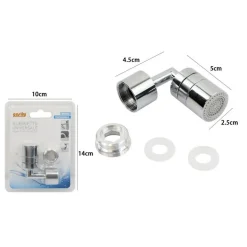 FILTRO ANTI SCHIZZO UNIVERSALE PER RUBINETTO BAGNO IN OTTONE CROMATO LUCIDO 52998