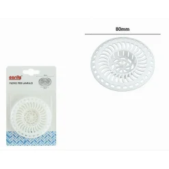 FILTRO GRIGLIA DI PROTEZIONE SCARICO PER LAVELLO CUCINA BAGNO DOCCIA Ø80MM 87630